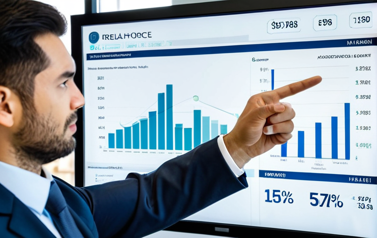 A professional real estate agent, male or female, in a modern, well-lit office, dressed in a modest business suit. The agent stands confidently next to a large digital screen displaying a complex real estate market analysis, including local neighborhood trends and global economic indicators. They are pointing towards the screen with one hand, explaining data to an unseen client, demonstrating their expertise and strategic insight. The atmosphere is professional and analytical. Fully clothed, appropriate attire, professional dress, safe for work, appropriate content, perfect anatomy, correct proportions, natural pose, well-formed hands, proper finger count, natural body proportions, professional photography, high quality, sharp focus.