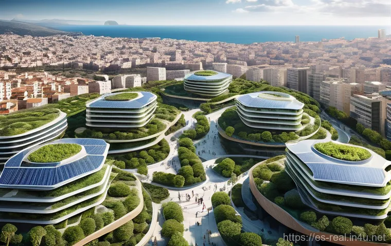 공인중개사 시험 준비를 위한 자료 분석 - **Prompt: Dynamic Client Consultation in a Modern Spanish Real Estate Office**
    "Inside a sophist...