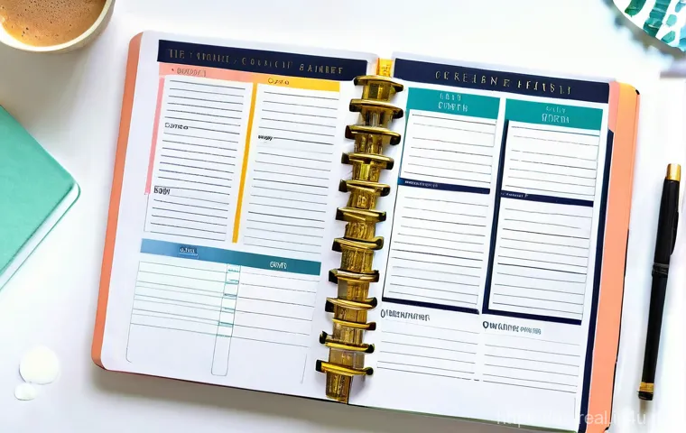 공인중개사 시험 준비를 위한 플래너 사용법 - Here are three detailed image generation prompts in English, designed to be appropriate for a 15+ au...