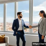 공인중개사 브랜딩 성공 사례 - **Prompt 1: Authentic Real Estate Professional Connecting with Clients in a Modern Urban Apartment.*...
