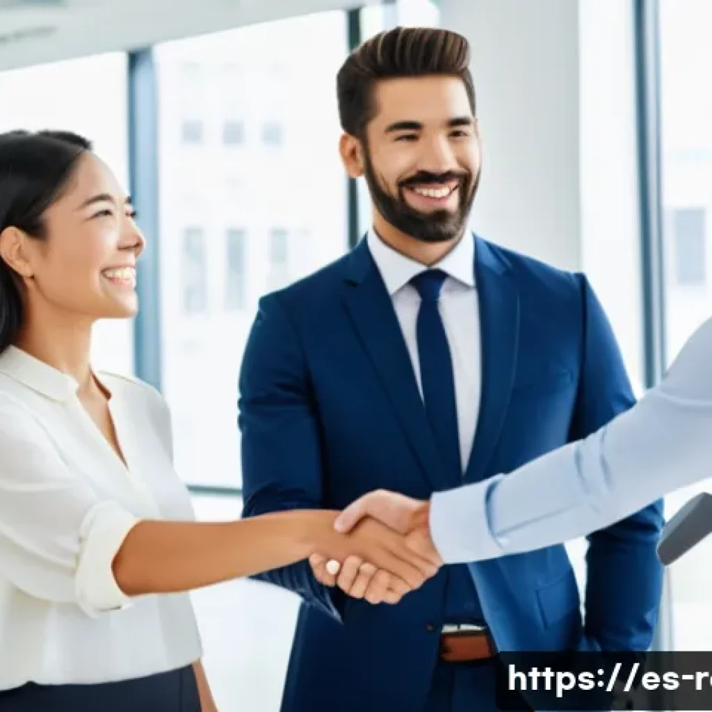 공인중개사 자격증과 글로벌 부동산 시장 분석 - A professional international real estate agent negotiating with diverse clients in a modern office s...